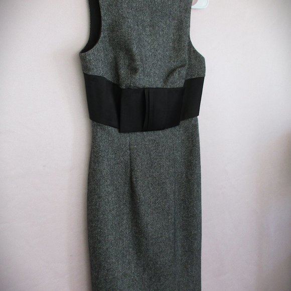 Size S (2) Tara Subkoff for Bebe 60s MOD Style Black/Gray Dress/Pinafore - Picture 10 of 10